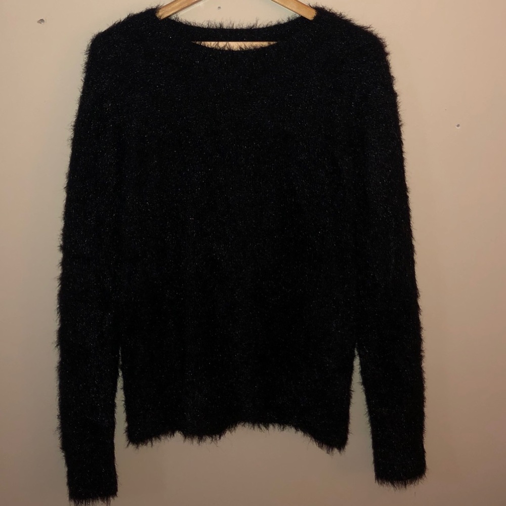 Black Fuzzy Sweater